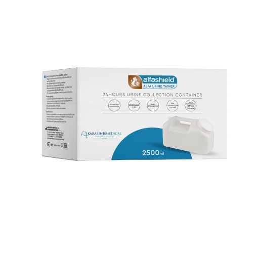 Alfashield / Alfa Urine Tainer Δοχείο Συλλογής Ούρων 24ώρου, 2500ml